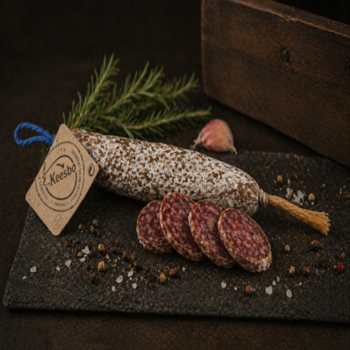 Luftgetrocknete katalanische Trüffelsalami vom Schwein - 130g