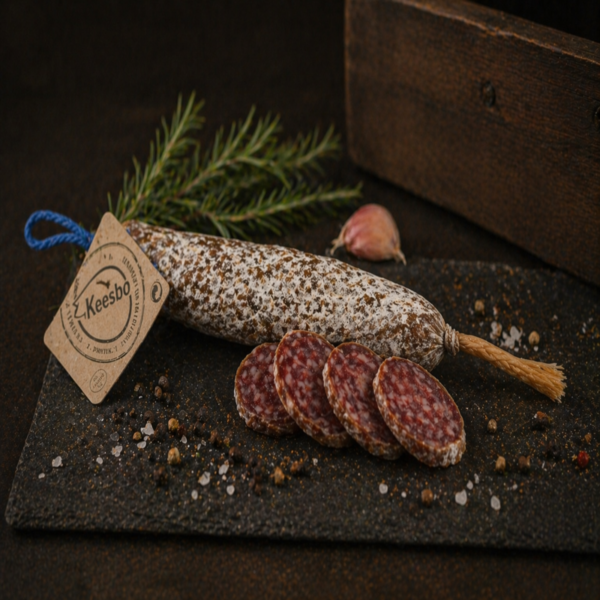 Luftgetrocknete_Salami_Salchich_n_Catalan_espana Luftgetrocknete katalanische Trüffelsalami vom Schwein - 130g