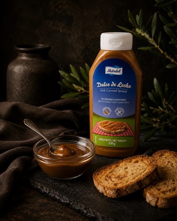 c5693a95-30a1-4d5a-bf3f-91989fb97d0d Süßer Milchkaramelaufstrich Mardel (Argentinische Dulce de leche) - 550g